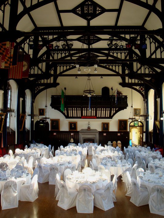Main Hall set for a Wedding