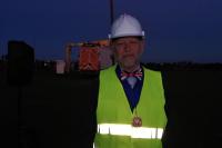 The Mayor of Tavistock after lighting the Beacon 02.06.22