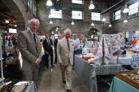 Prince Charle and the Town Clerk in the Pannier Market