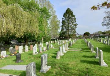 Memorials in Plymouth Road Cemetery